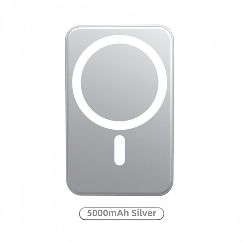 5000Mah Magnetic Power Bank Magsafe Wireless Fast Charger for Iphone 12–17 Pro/Pro Max, Compact Portable Battery Pack