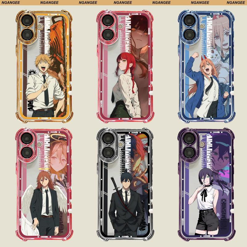 Chainsaw Man Anime-Style Case for Samsung and Iphone Fit Galaxy S22 S23 S24 S25 S24ULTRA and Iphone 17 17AIR 17 PRO MAX 11 12 13 14 15 16 plus LJR1-6