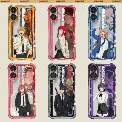 Chainsaw Man Anime-Style Case for Samsung and Iphone Fit Galaxy S22 S23 S24 S25 S24ULTRA and Iphone 17 17AIR 17 PRO MAX 11 12 13 14 15 16 plus LJR1-6