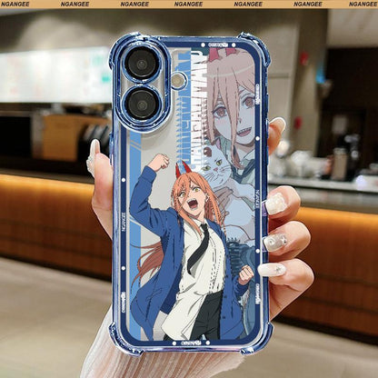 Chainsaw Man Anime-Style Case for Samsung and Iphone Fit Galaxy S22 S23 S24 S25 S24ULTRA and Iphone 17 17AIR 17 PRO MAX 11 12 13 14 15 16 plus LJR1-6