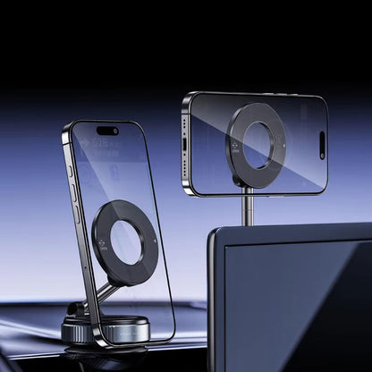 Magnetic Vacuum Car Mount Phone Holder Vacuum Suction Cup Car Phone Stand Universal GPS Navigation Stand for Car Smooth Surfaces