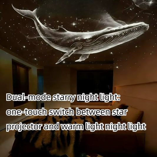NEW 2-in-1 Mini Galaxy Star Projector Night Light Dual Use HD Romantic Ambient Lamp USB Powered for Car Interior & Bedroom Decor