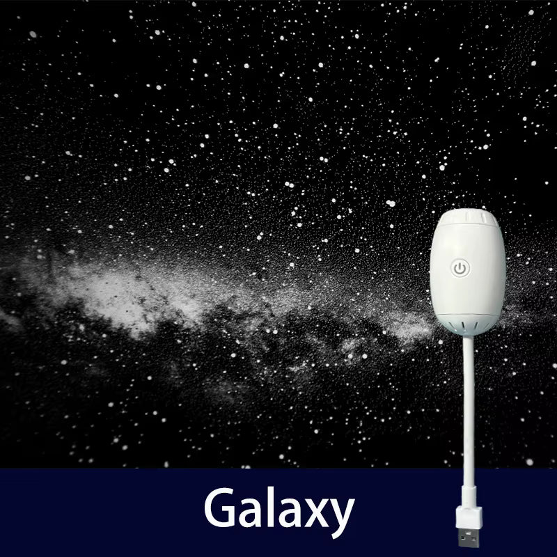 LED Starry Sky Night Light – USB Powered Galaxy Projector Lamp for Bedroom, Living Room & Car Ceiling (Plug & Play)