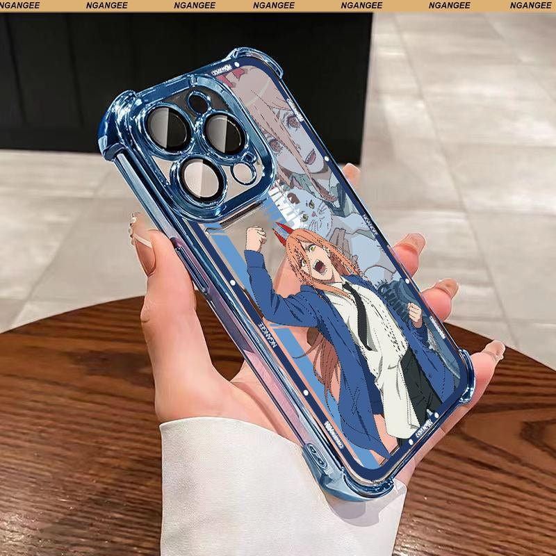 Chainsaw Man Anime-Style Case for Samsung and Iphone Fit Galaxy S22 S23 S24 S25 S24ULTRA and Iphone 17 17AIR 17 PRO MAX 11 12 13 14 15 16 plus LJR1-6