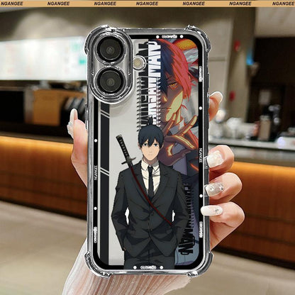 Chainsaw Man Anime-Style Case for Samsung and Iphone Fit Galaxy S22 S23 S24 S25 S24ULTRA and Iphone 17 17AIR 17 PRO MAX 11 12 13 14 15 16 plus LJR1-6