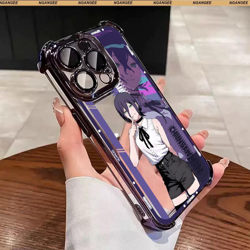 Chainsaw Man Anime-Style Case for Samsung and Iphone Fit Galaxy S22 S23 S24 S25 S24ULTRA and Iphone 17 17AIR 17 PRO MAX 11 12 13 14 15 16 plus LJR1-6